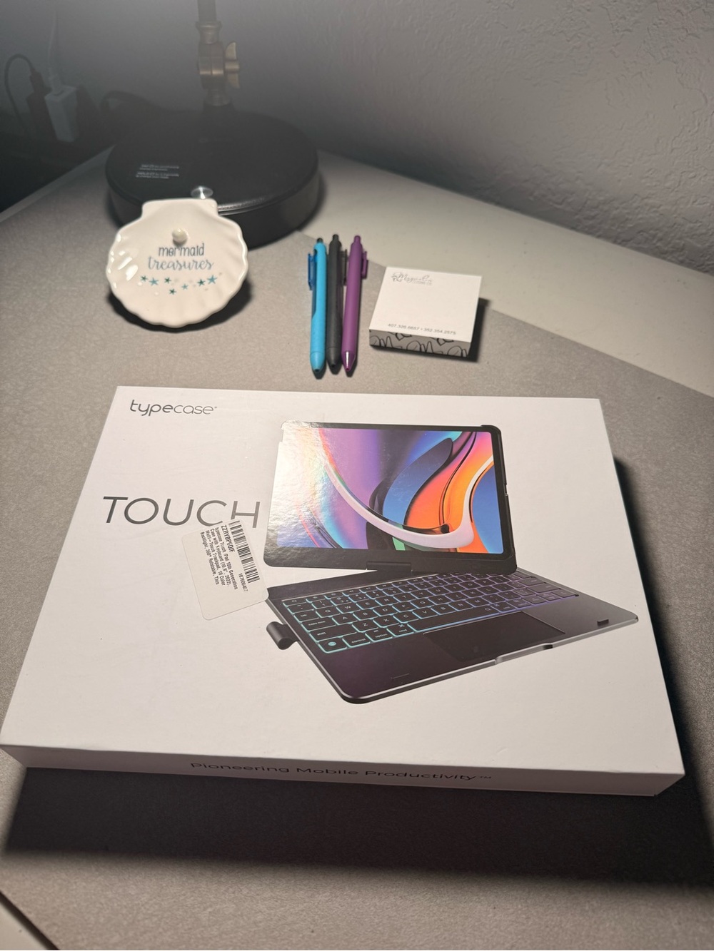 Touch Detachable Tablet Keyboard Case - Blue